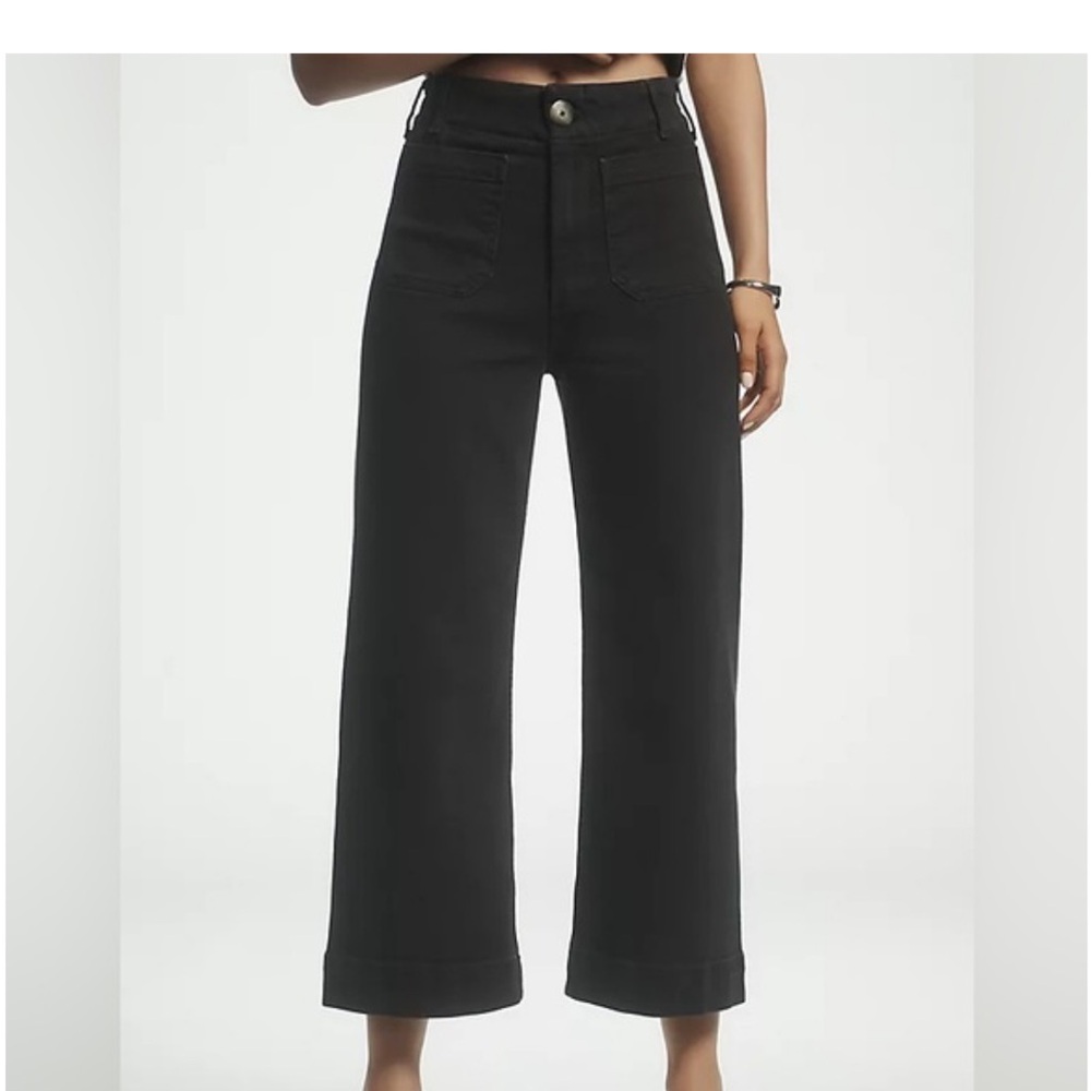 Maeve The Collete Magic Fabric Crop Wide-Leg Pants